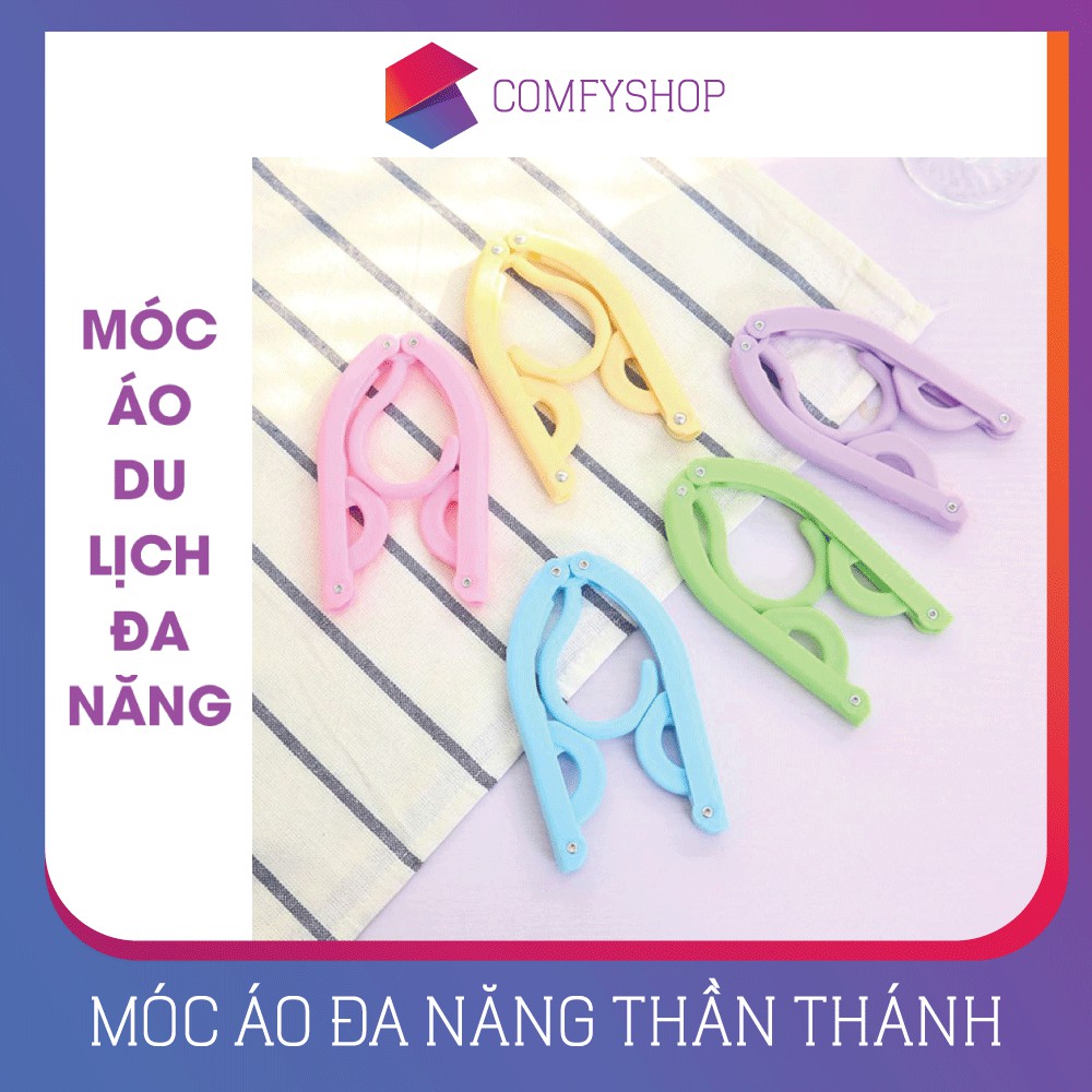 Móc phơi quần áo thần thánh, gập lại siêu gọn, mở ra siêu lớn, vừa vặn với mọi kích cỡ quần áo.