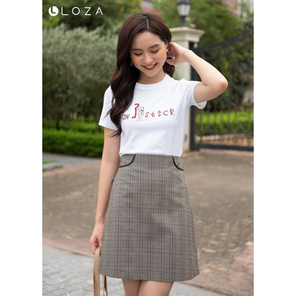 [Mã WABRLOW5 giảm 15% đơn 300K] Chân váy kẻ dáng A LOZA PC4003 | BigBuy360 - bigbuy360.vn