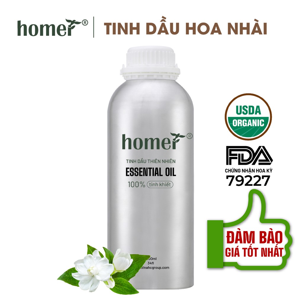 Tinh dầu Nhài Anh Homer - Jasmine Essential Oil - đạt chuẩn chất lượng kiểm định