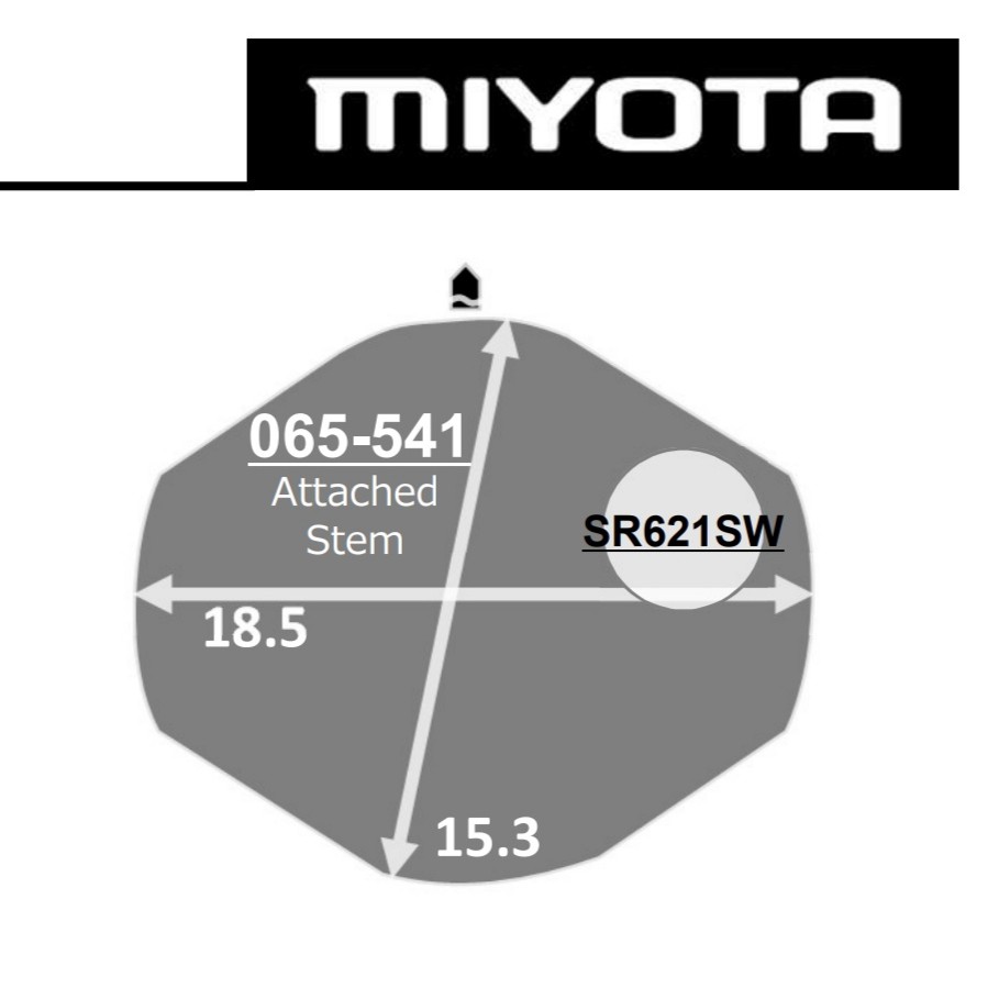 Máy đồng hồ miyota GL32, 3 kim