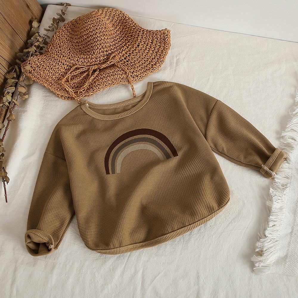 Áo sweater Cổ Tròn Tay Dài Phong Cách Hàn Quốc Thời Trang Mùa Thu 2022 Mới Cho Bé Trai Và Bé Gái