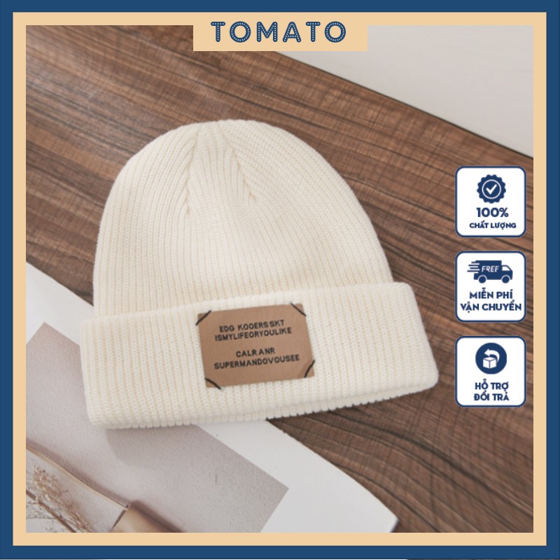 Mũ len, mũ beanie, nón len nữ mùa đông ấm áp phong cách Hàn Quốc T112 - TOMATO Fashion