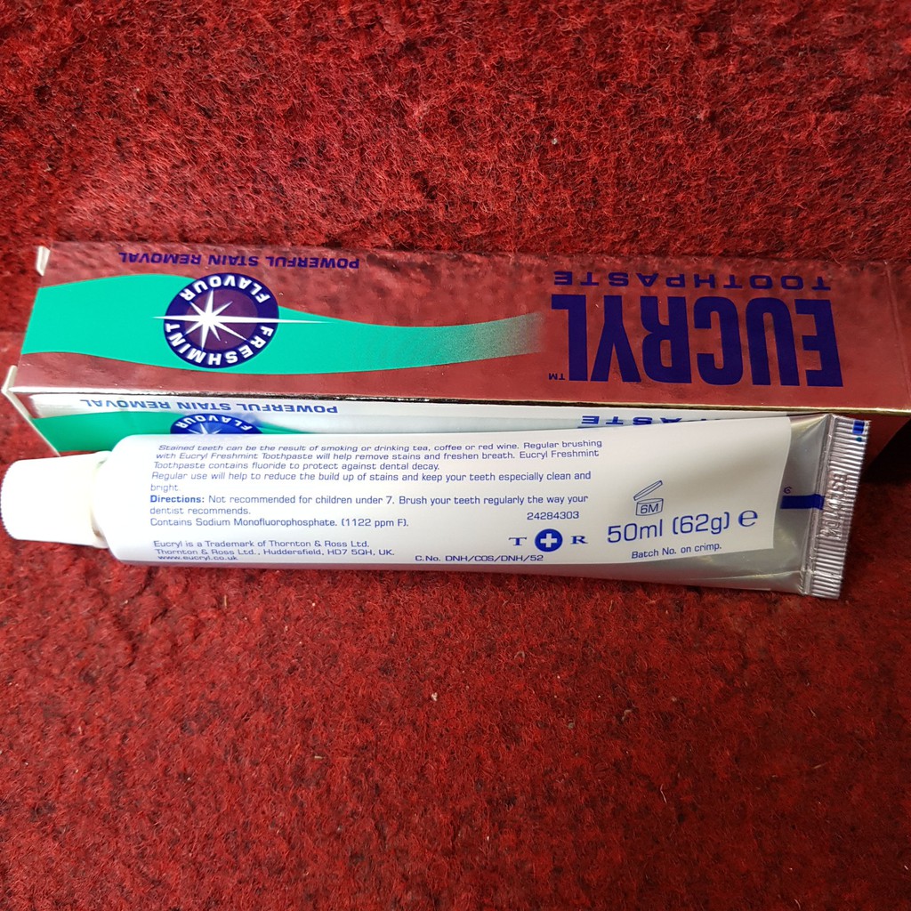 Kem Đánh Răng Eucryl Toothpaste 62g