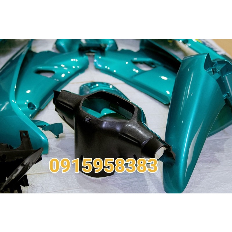 Dàn áo wave xanh lục bảo, wave alpha, wave zx đầu 2 bóng