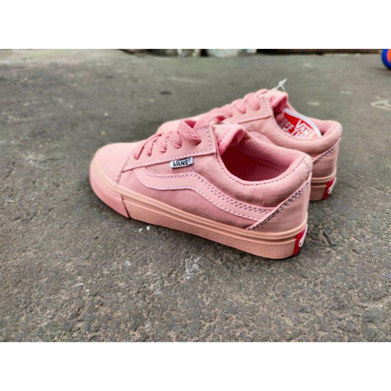 Giày bata Vans màu hồng thời trang năng động