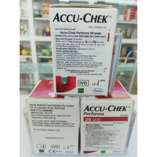 Que Thử Tiểu Đường ACCU-CHECK Performa 25 / 50 Que