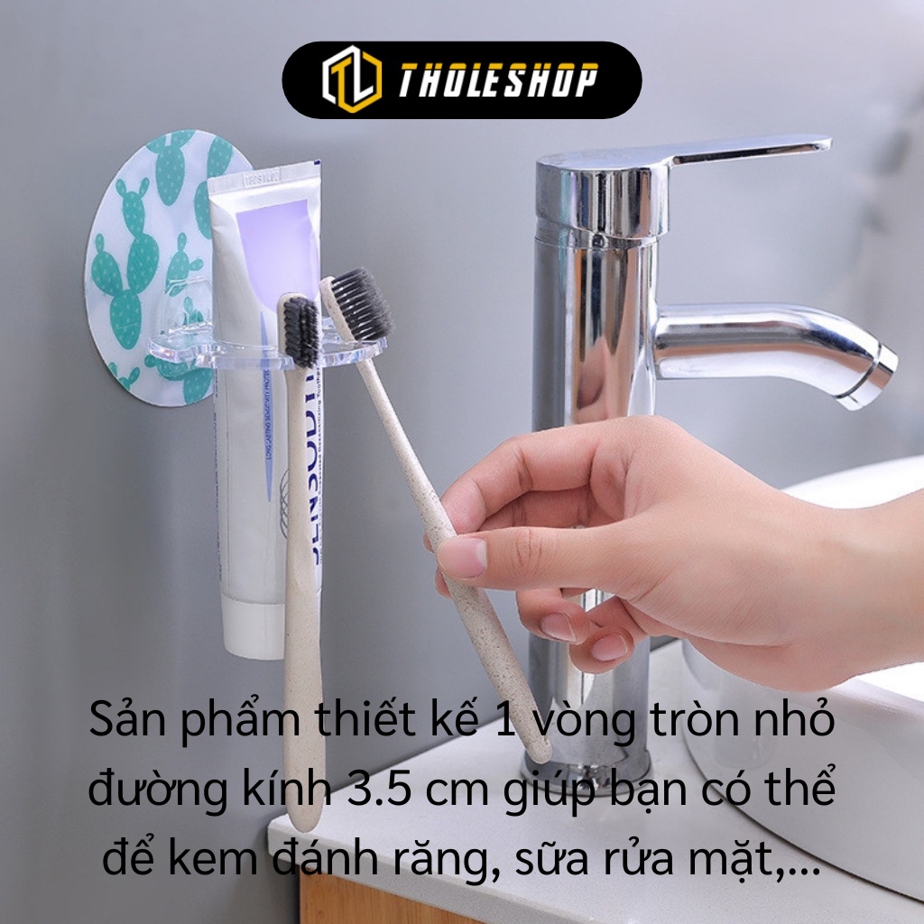 Móc Dán Tường Nhà Tắm - Miếng Treo Bàn Chải Đánh Răng, Kem, Dao Cạo Râu Tiện Lợi 9219