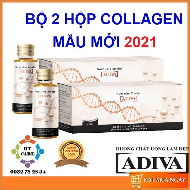 ✅COMBO 2 HỘP ADIVA COLLAGEN - ( 14 lọ/ hộp)