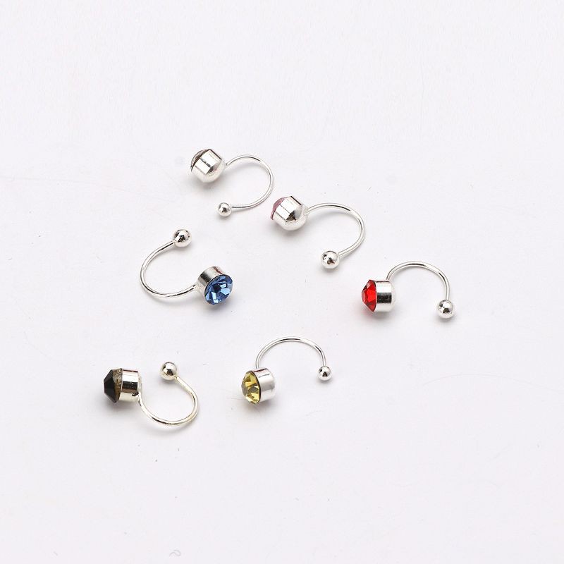 Khuyên kẹp vành tai đính đá lấp lánh