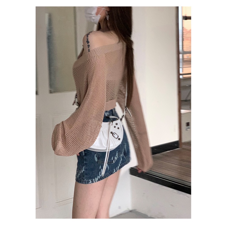 622120#Áo Kiểu Ngắn Dáng Rộng Thời Trang Mùa Hè 2022 Phong Cách Mới Cho Nữ