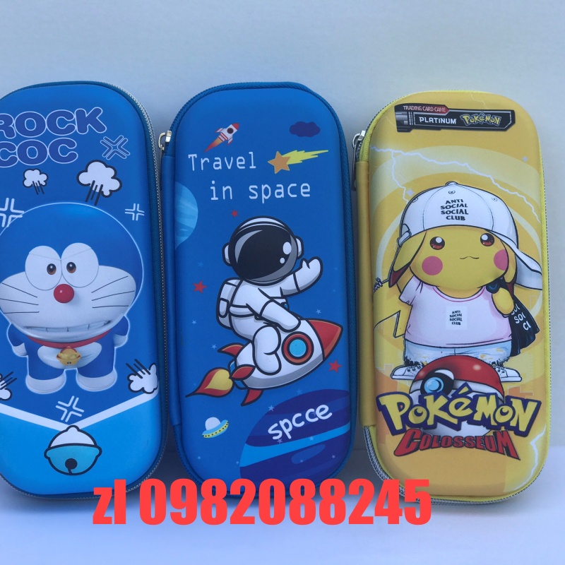 Bóp Viết Nam Hình DORAEMON - Hộp Bút Bé Trai BÉ GÁI
