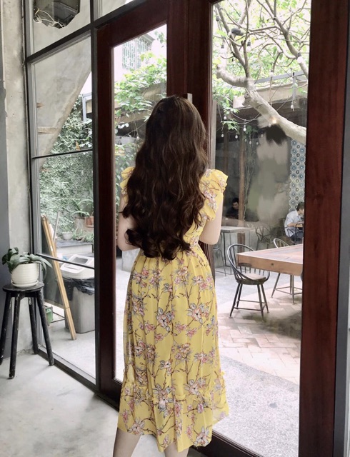 VÁY VOAN LỤA HOA ĐUÔI CÁ DÁNG MAXY ( ảnh tự chụp- có video quay) | BigBuy360 - bigbuy360.vn