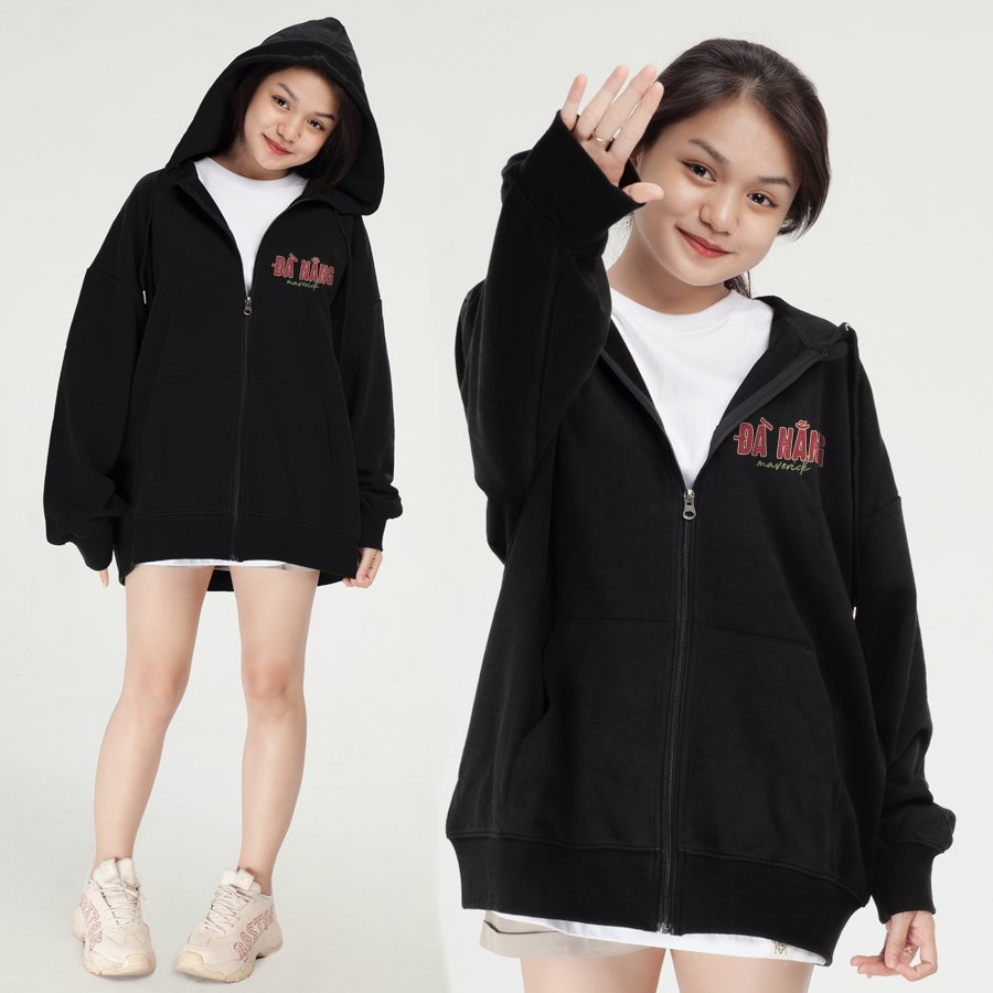 Áo khoác hoodie khóa kéo zip Đà Nẵng danang Tỉnh Biển Du Lịch Miền Trung Phú Yên Khánh Hoà Ninh Bình Thuận UNDER MVR