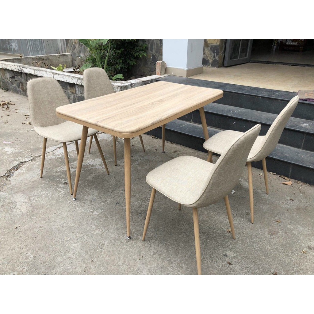 Ghế ăn cafe bọc giả Da pu, Chân thép sơn tĩnh điện TM171