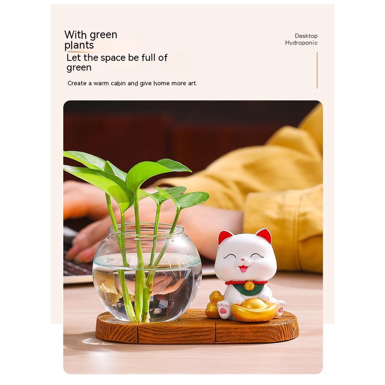 Mèo May Mắn Nhỏ Xinh Để Bàn Trang Trí Nội Thất