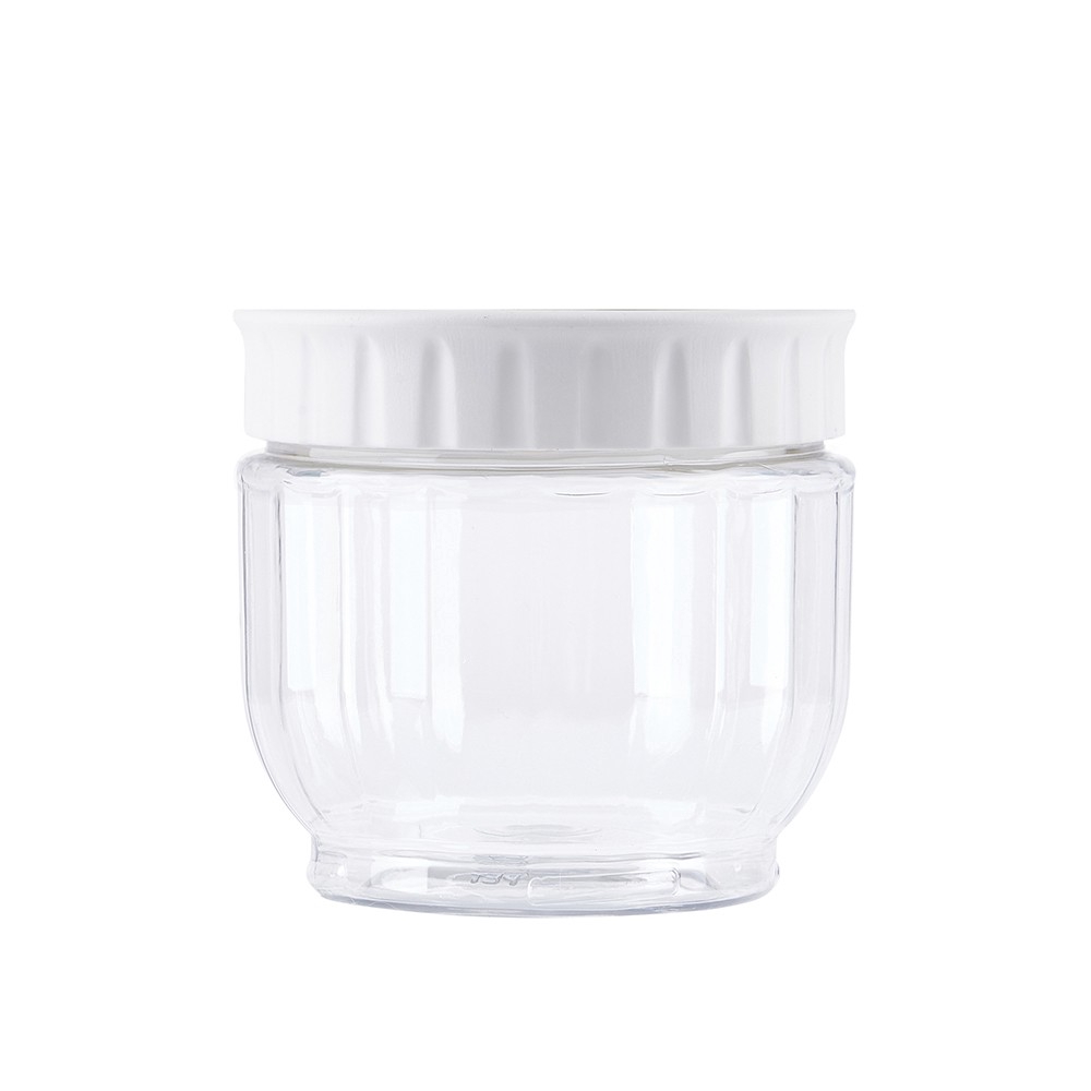 1 Hộp Nhựa Trắng Đựng Thực Phẩm Có Nắp Đậy Kín