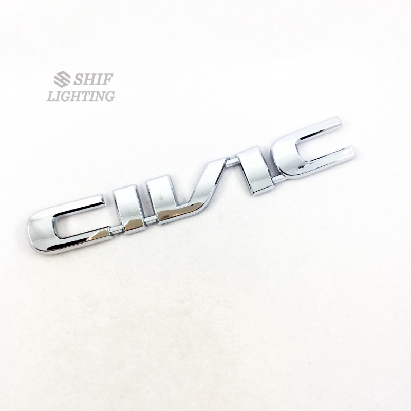 Logo cờ-rôm chữ CIVIC cho xe hoi Honda Civic