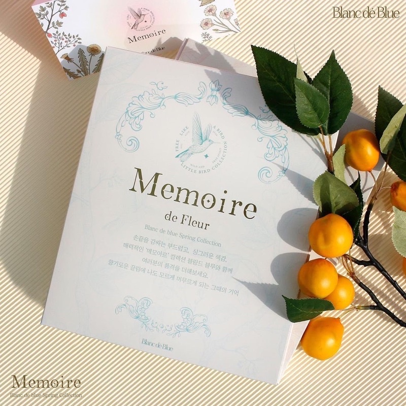 Sơn gel Blanc Dé Blue chính hãng Hàn Quốc set Memoire
