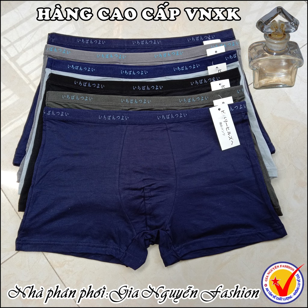 Mua 5 tặng 1 = 6 Quần boxer Hàng VN xuất Nhật - Chất Cotton lạnh kháng khuẩn