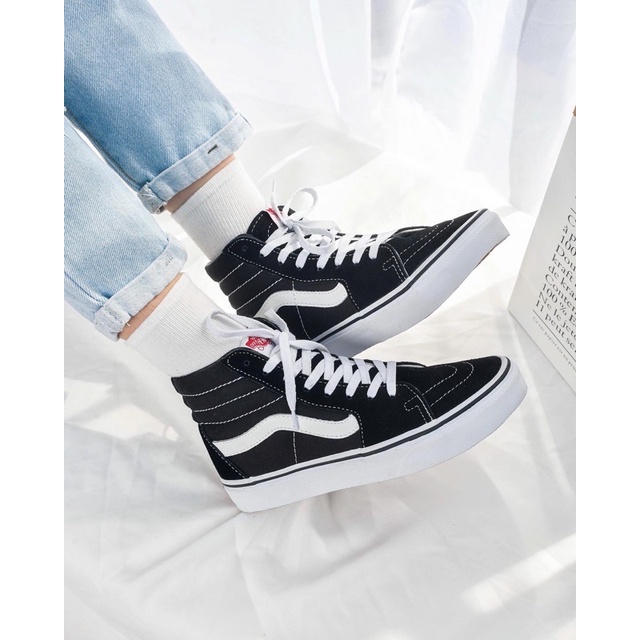 Vans cổ cao sk8, giày vans old skool classic nam nữ CHÍNH HÃNG cao cấp Full box