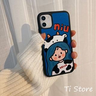 Ốp Lưng Cô Gái Bò Sữa iP [ TI STORE ]