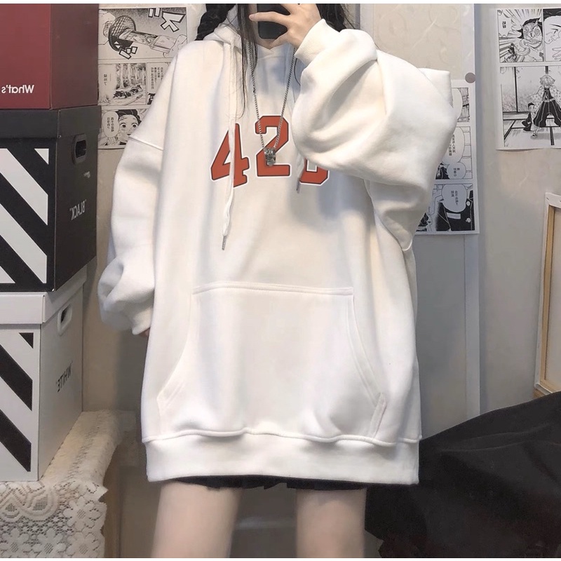 Áo Hoodie Nỉ Bông Tay Dài Túi Bụng Unisex Số 428(ODER 2 NGÀY)