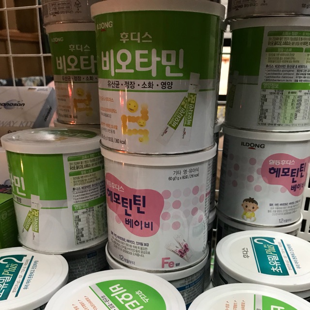 Sữa non , men idong korea