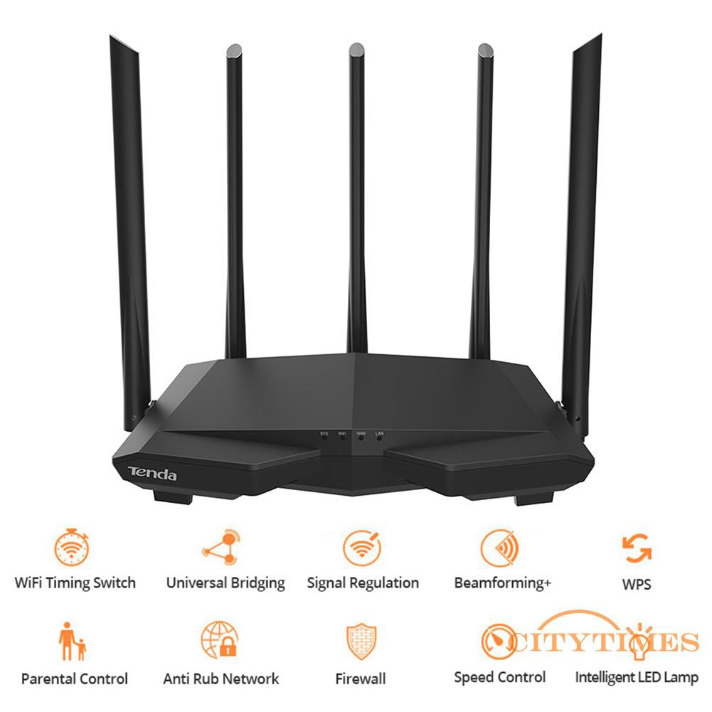 Thiết Bị Phát Wifi Ci Tenda Ac7 1200m 2.4 + 5ghz Có 5 Ăng Ten | BigBuy360 - bigbuy360.vn