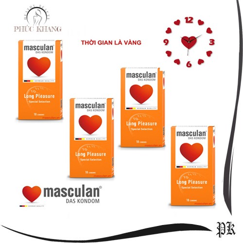 Combo 4 hộp bao cao su Masculan kéo dài quan hệ