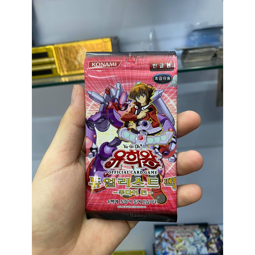 [ Dưa Hấu Yugioh ] Túi thẻ bài DP1 Duelist Pack: Jaden Yuki Pack  - 1 Pack 5 lá bài - Sản xuất từ Hàn Quốc