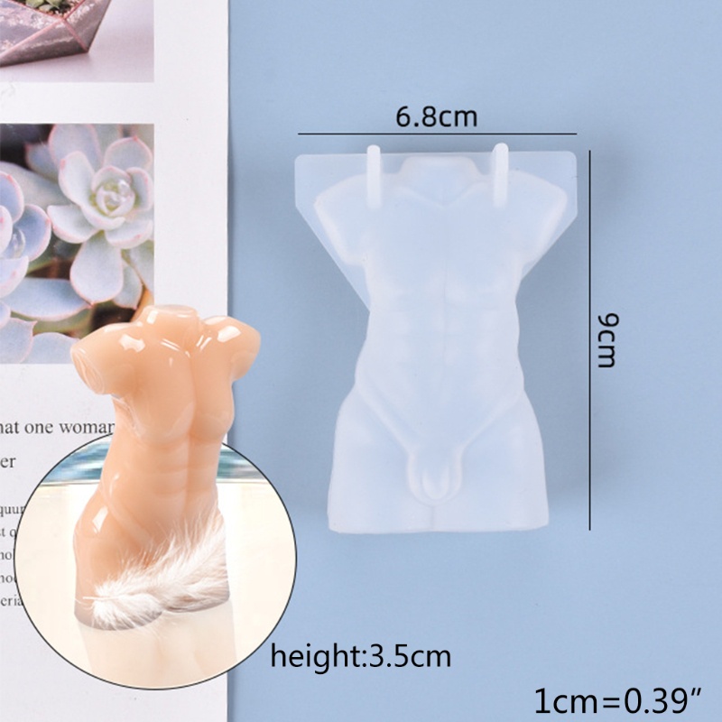 Khuôn Silicone Làm Nến Hình Cơ Thể Người 3d