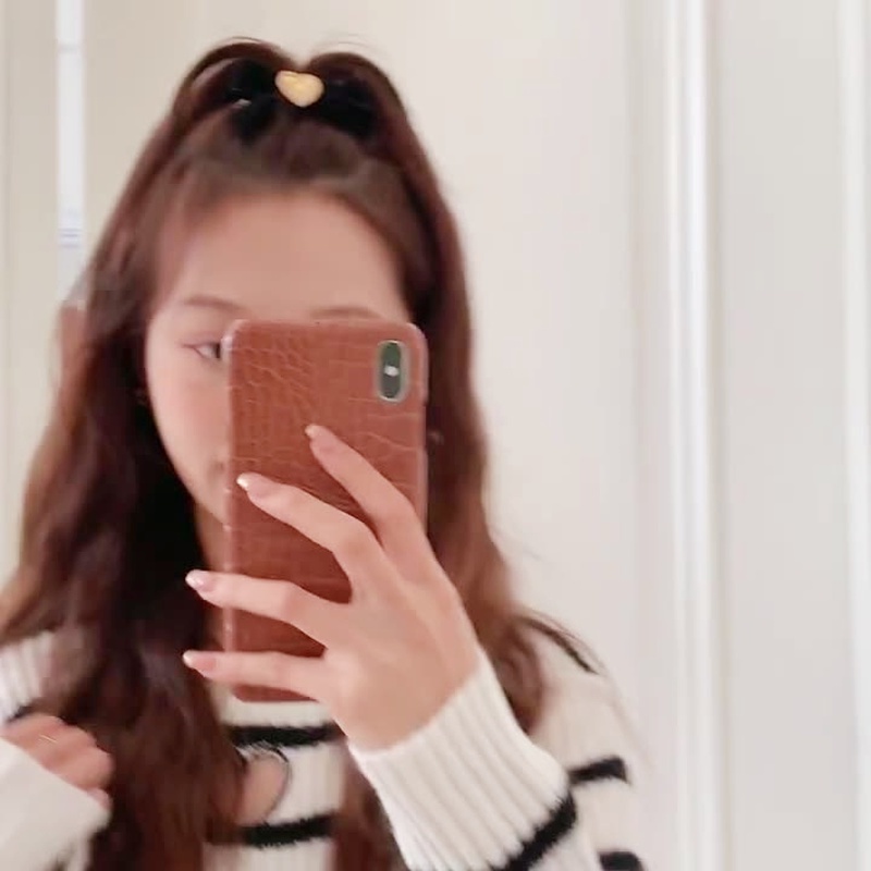 Kẹp tóc nơ vải nhung phong cách vintage Hàn Quốc ngọt ngào cho nữ