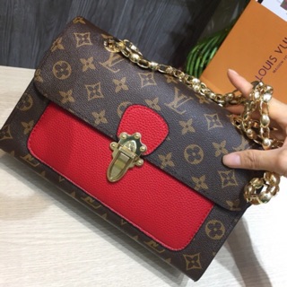 Túi xach Lv pha đỏ fullbox