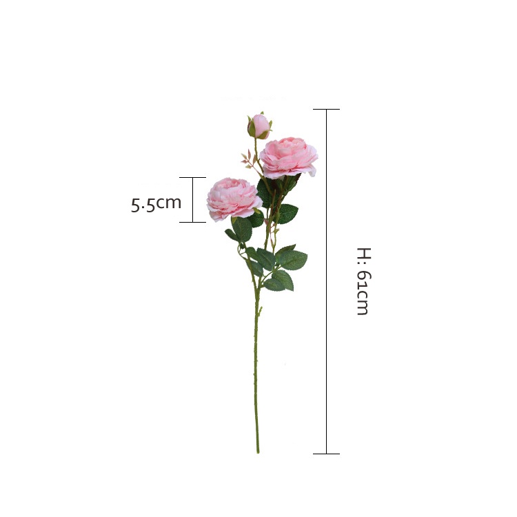 1 Bó Hoa Mẫu Đơn / Hoa Mẫu Đơn Nhân Tạo Châu Âu Trang Trí Văn Phòng / Tiệc Cưới / Giáng Sinh