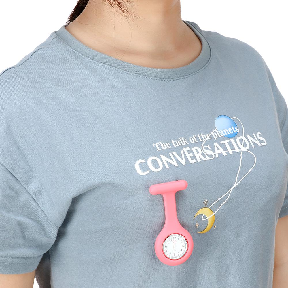 Lily nurse watch women gift đồng hồ ve áo với kim giây nhiều màu điều dưỡng