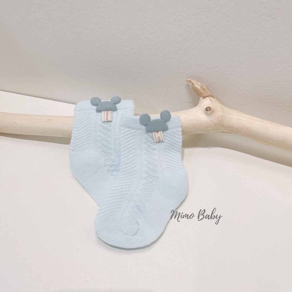 Tất lưới cao cổ gắn hình dễ thương cho bé T28 Mimo baby