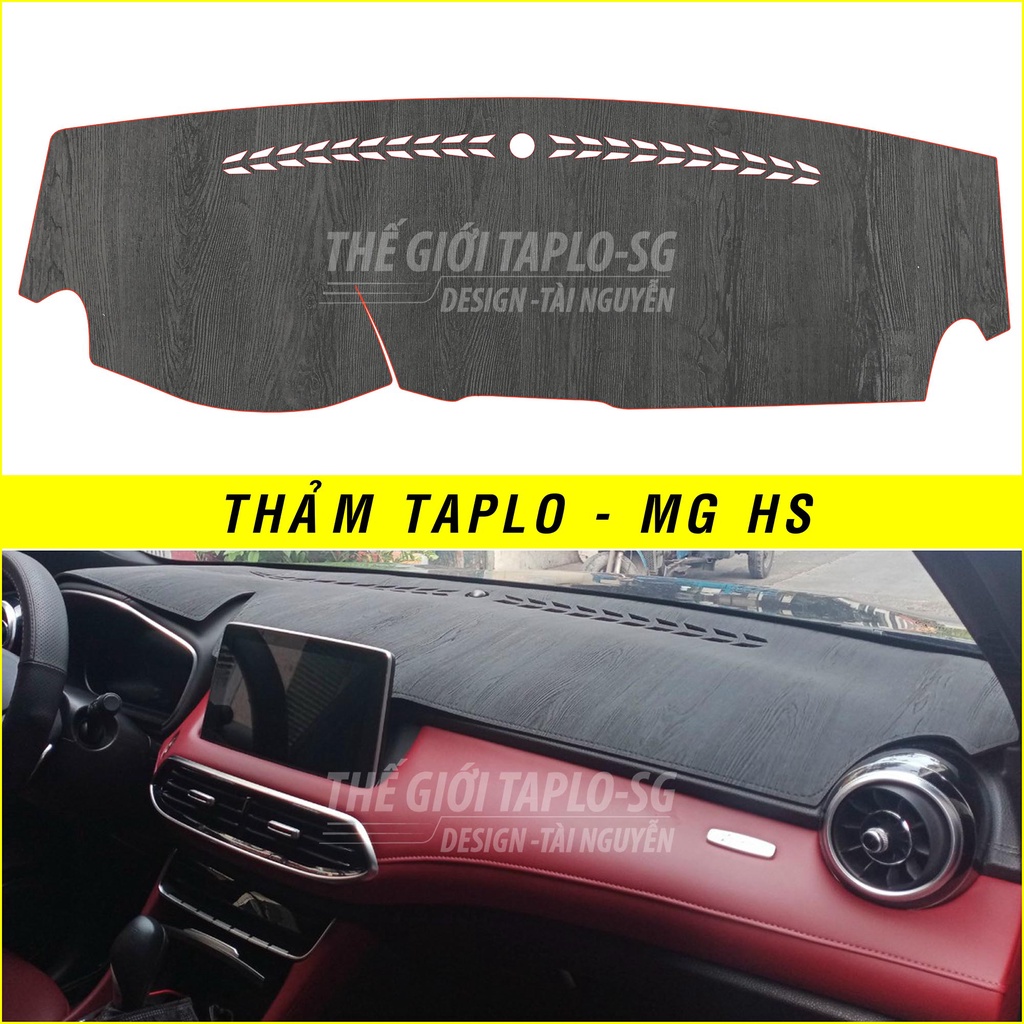 Thảm bảo vệ Taplo oto loại da vân gỗ,da cacbon,da nỉ đen và nhung lông cừu dày 3 lớp