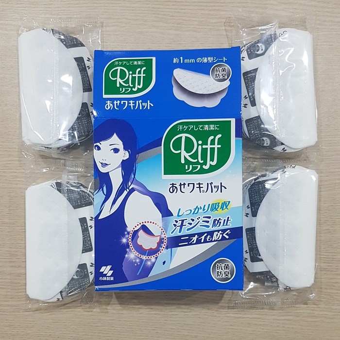 Miếng Dán Mồ Hôi Nách Nhật Bản Riff Hộp 40 Miếng Siêu Thấm Hút