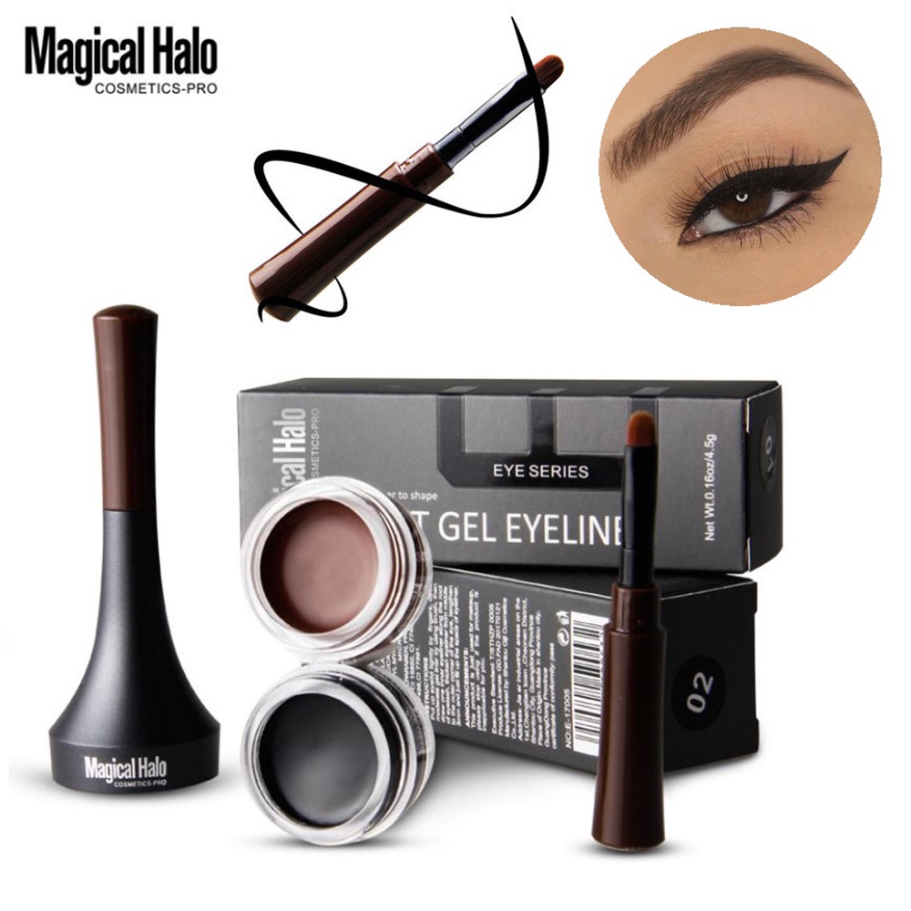 Gel vẽ mí Magical Halo Đen, Trang Điểm Đôi Mắt Cuốn Hút, Điểm Nhấn Phong Cách Ấn Tượng
