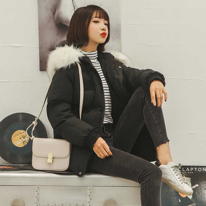 Áo phao nữ màu đen kem phong cách hàn quốc hàng quảng châu cao cấp YAP1 | BigBuy360 - bigbuy360.vn