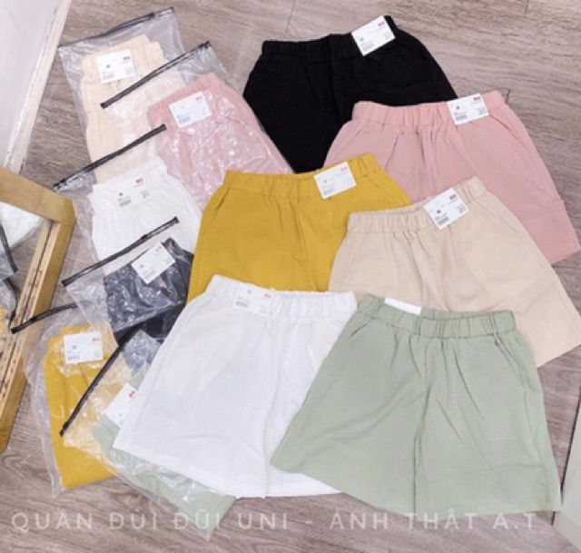 Quần sooc nữ TNT - quần đùi short chât đũi cao cấp, cạp chun thoải mái QSS0121012