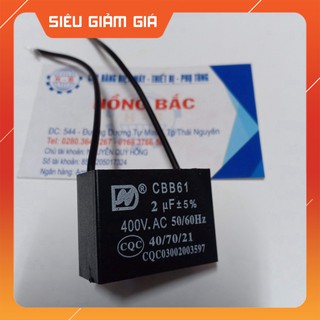 10 tụ điện quạt 2mf 400VAC -dùng cho quạt và thiết bị điện khác