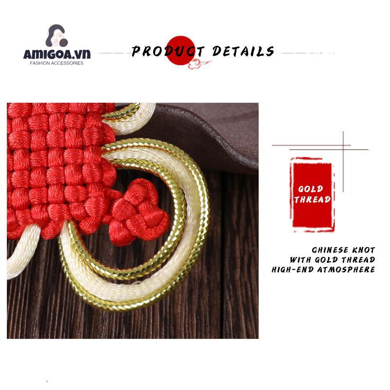 Bộ 8 Đĩa Đính Nơ Tua Rua Thắt Nút Kiểu Trung Hoa Chuyên Dùng