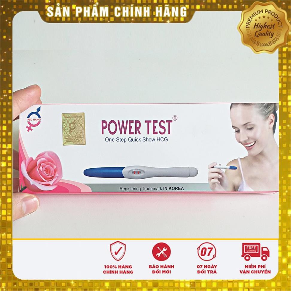 💖FREESHIP💖Bút Thử Thai Powertest nhanh, tiện lợi, chính xác - Bút thử thai phát hiện thai sớm, đơn giản, chính xác - che