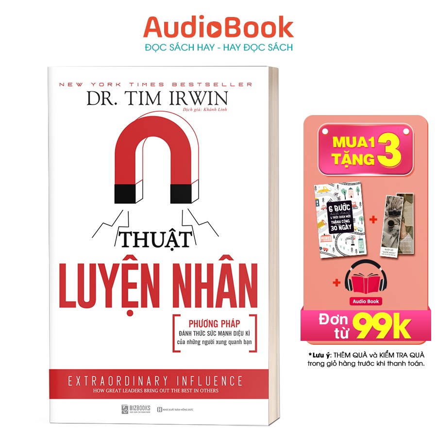 BIZBOOKS - Sách Thuật luyện nhân - Phương pháp đánh thức sức mạnh diệu kì của những người xung quanh bạn