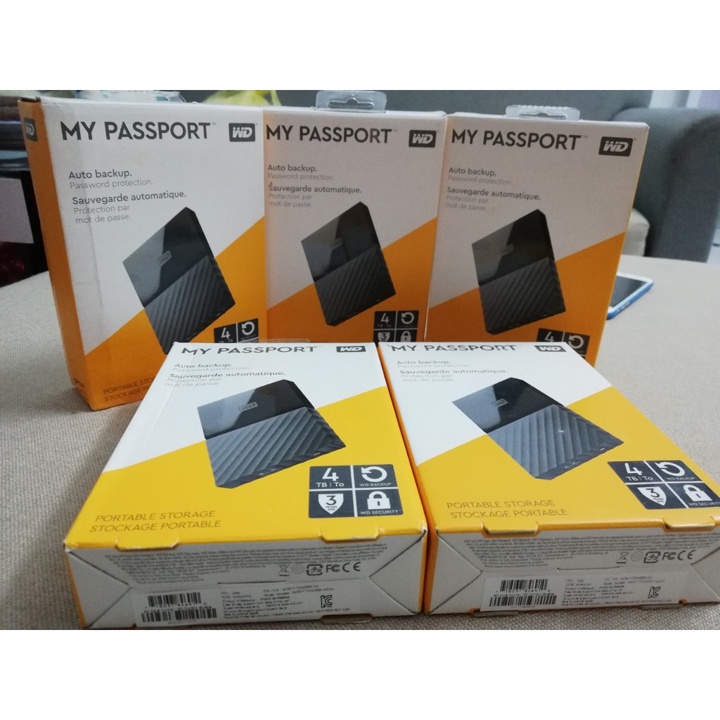 {BẢO HÀNH 36 THÁNG CHÍNH HÃNG LỖI 1 ĐỖI 1 SÚT THỜI GIAN BẢO HÀNH}Ổ Cứng Di Động 4Tb MYPASSPORT{tặng bao chống sốc}