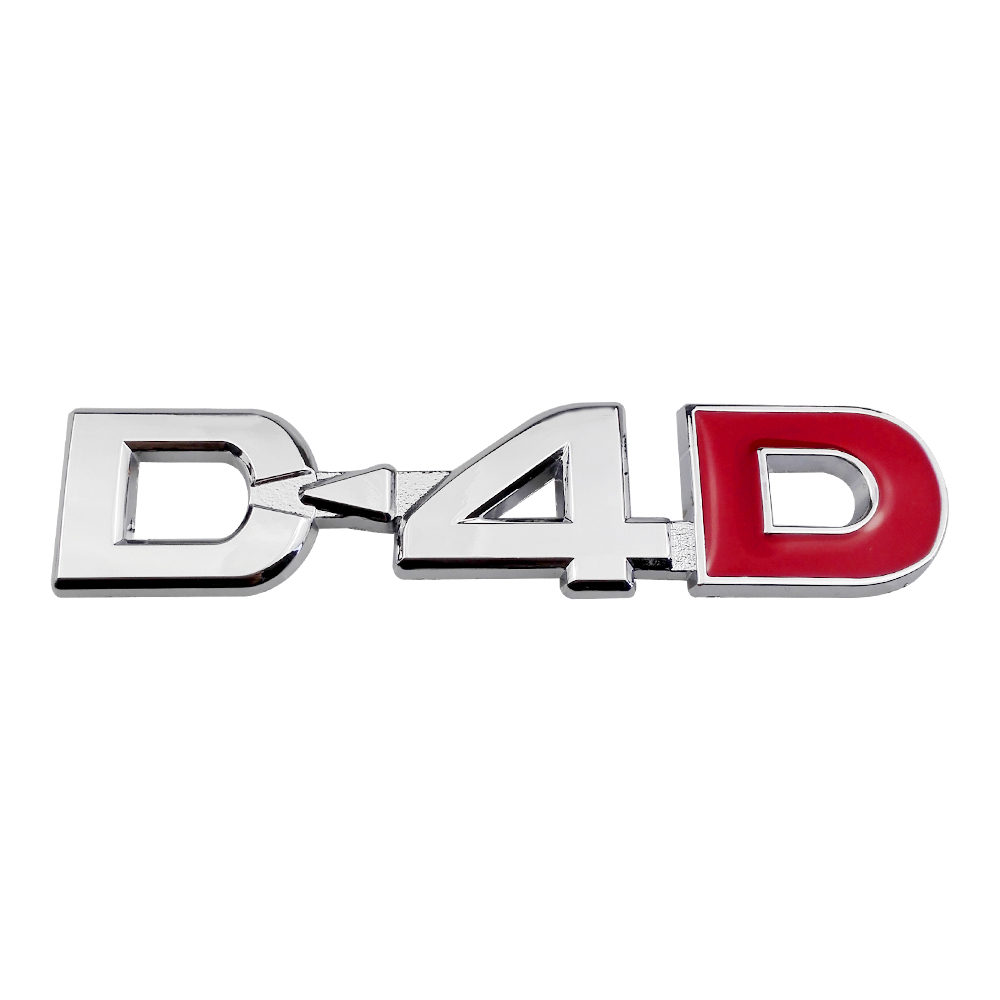 Logo Kim Loại Dán Chữ D4D Trang Trí Cho Xe Toyota