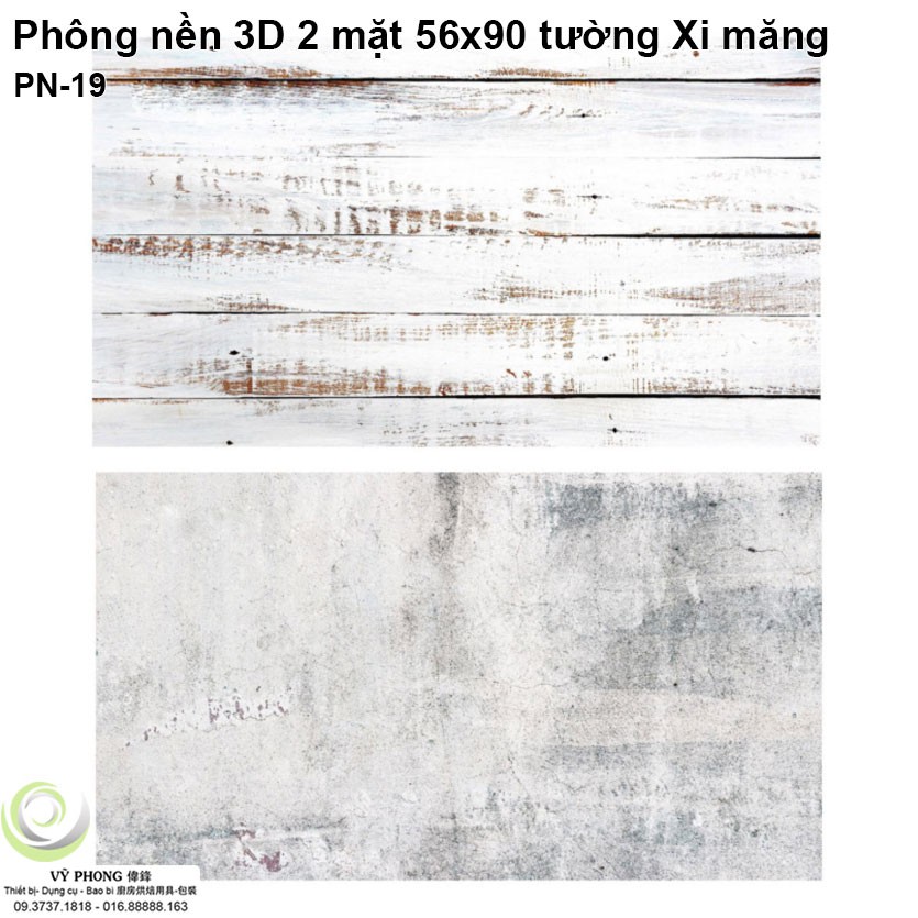 Phông nền 2 chụp ảnh mặt tường Xi Măng 3D 56x90cm Đạo Cụ chụp hình sản phẩm PN-19