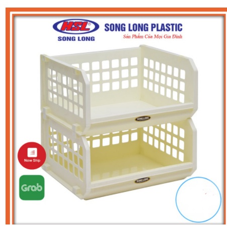 Kệ nhựa đồ đa năng SONG LONG PLASTIC xếp tầng thông minh tiết kiệm không gian (MS: 2131)