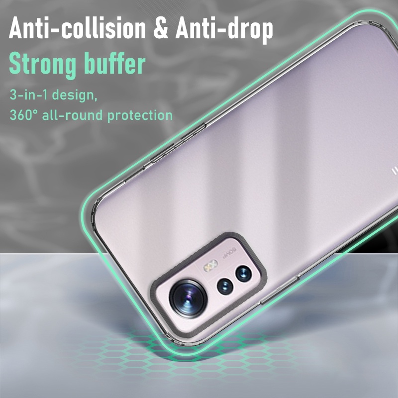 Ốp Điện Thoại TPU Nhựa Cứng Trong Suốt Cho Xiaomi Mi 12 12s 12X Xiaomi12s Pro